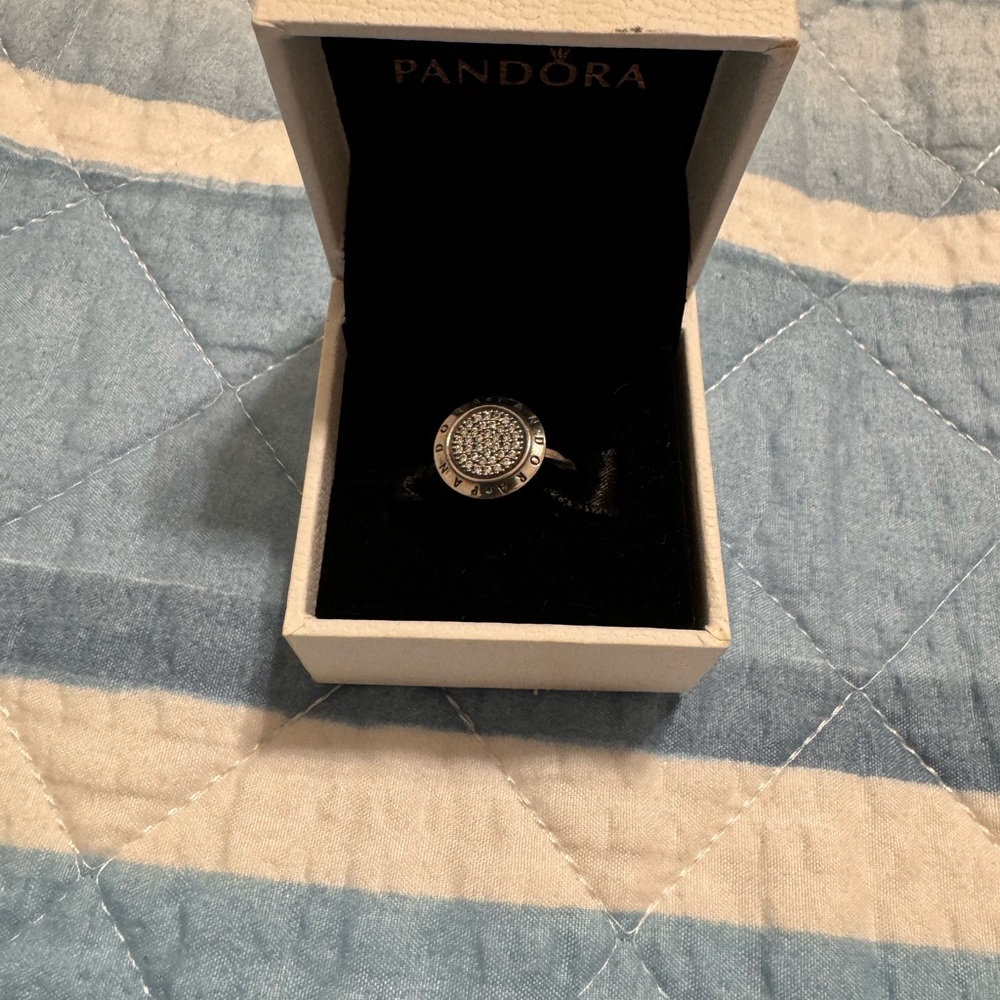 Pandora Silver Classic Ring with Intricate Design